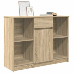 Vidaxl Sideboard With Drawer Sonoma Oak 101X35X76 Cm Engineered Wood - thumbnail 4