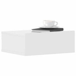 Vidaxl Floating Nightstands 2 Pcs White 40X30X15Cm Engineered Wood - thumbnail 4