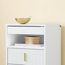 Sobuy Fbt168-W, Bedside Table Bedside Cabinet Nightstand With 3 Drawers And Shelf Side Table,white,w40Xd40Xh63.1 - thumbnail 7