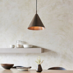 Loops 2 Pack Of Adjustable Antique Bronze Pendant Lights - Stylish Modern Ceiling Fixtures - thumbnail 2