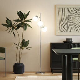 Homcom Modern Tree Floor Lamp With 3 Light, For Living Room Bedroom, Silver - thumbnail 9