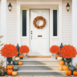 10 Pack Uv - Resistant Artificial Autumn Flowers For Hanging Flower Pots For Home, Kitchen, Garden, Porch, Window - thumbnail 3