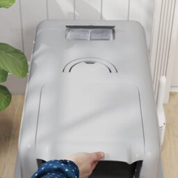 Pawhut Stainless Steel Cat Litter Box With Removable Lid, Scoop, Grey - thumbnail 9