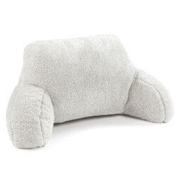 Ohs Teddy Fleece Bed Reading Cushion Pillow With Arms Lumbar Support - thumbnail 4