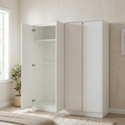Seconique Malvern 4 Door Wardrobe - White - thumbnail 8