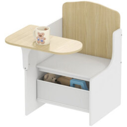 Aiyaplay Kids Table And Chair Set, Toddler Desk Chair With Storage Bins - thumbnail 2