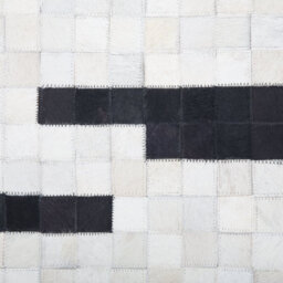 Beliani Rug Bolu Black 160 X 230 Cm Leather - thumbnail 6