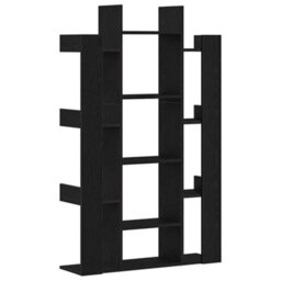 Walplus Bookcase Black Oak 86 X 25.5 X 140 Cm Engineered Wood - thumbnail 7