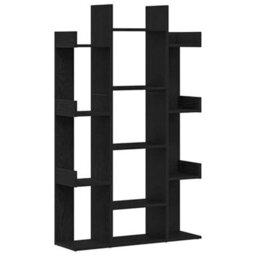 Walplus Bookcase Black Oak 86 X 25.5 X 140 Cm Engineered Wood - thumbnail 2