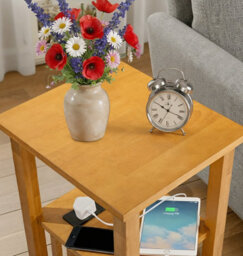 Hallowood Furniture Aston Magazine Table With Power Sockets - thumbnail 3