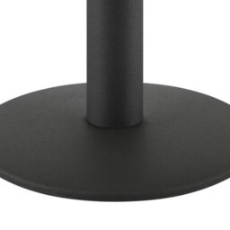70Cm Square Walnut Effect Bistro Dining Table With Brushed Gold Edge & Black Pedestal Base - thumbnail 6