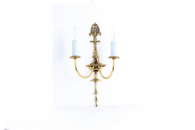 Luminosa Lighting Luminosa Eden Polished Brass Candle Wall Lamp