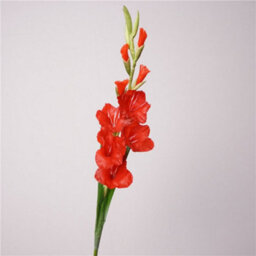 2 Pack Artificial Long - Stemmed Gladiolus Flowers For Home And Wedding And Office Decoration (Red) - thumbnail 5