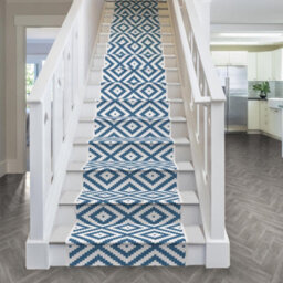 Blue Lagoon Stair Runner - Reversible, Durable & Hardwearing Carpet For Stairs & Staircases, Multiple Lengths - thumbnail 2