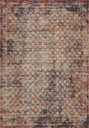 Aress Washable Modern Living Room Area Rug -Low Pile Lattice Design Muti Coloured 200Cm X 290Cm - thumbnail 2