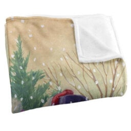 Jq Licensing Silky Snowman Santa Claus Christmas Supersoft Blanket Multicoloured (152Cm X 127Cm) - thumbnail 3