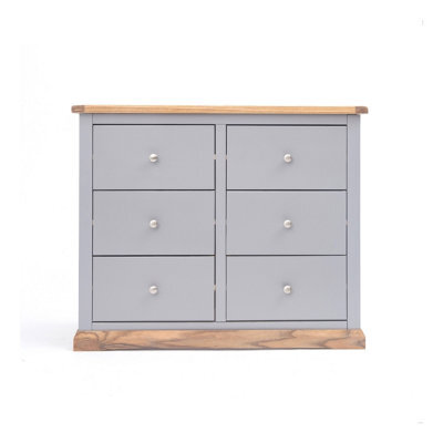 Cabinet Bits Biccari 6 Drawer Chest Of Drawers Chrome Knob - image 1