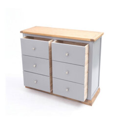 Cabinet Bits Biccari 6 Drawer Chest Of Drawers Chrome Knob - thumbnail 4