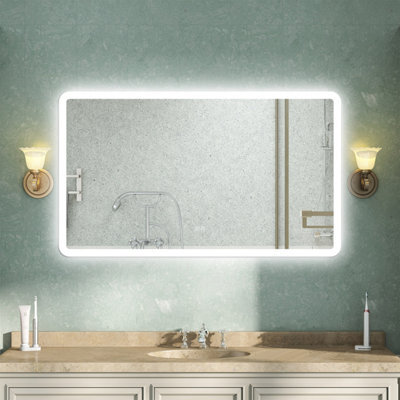 AVER-GROWTH Bathroom Led Mirror With Bluetooth 3 Colour Lights Anti-Fog Touch/wall Switch Vertical/horizontal Brightness Memory 1400X800mm - image 1