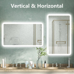 AVER-GROWTH Bathroom Led Mirror With Bluetooth 3 Colour Lights Anti-Fog Touch/wall Switch Vertical/horizontal Brightness Memory 1400X800mm - thumbnail 7