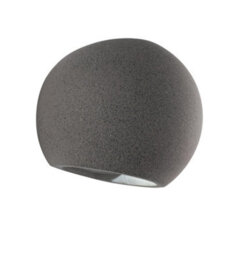 Luminosa Lighting Luminosa Moses Plaster Wall Light Grey 15.5X12.5X11.5Cm - thumbnail 1