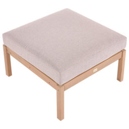 Beliani Scandinavian Ottoman Rivello Light Brown - thumbnail 5