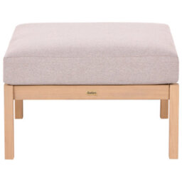Beliani Scandinavian Ottoman Rivello Light Brown - thumbnail 4