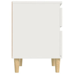 Berkfield Elegant Bedside Cabinets 2 Pcs White 40X35X50 Cm - thumbnail 7