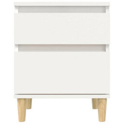 Berkfield Elegant Bedside Cabinets 2 Pcs White 40X35X50 Cm - thumbnail 6