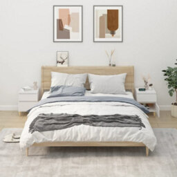 Berkfield Elegant Bedside Cabinets 2 Pcs White 40X35X50 Cm - thumbnail 2