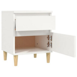 Berkfield Elegant Bedside Cabinets 2 Pcs White 40X35X50 Cm - thumbnail 8