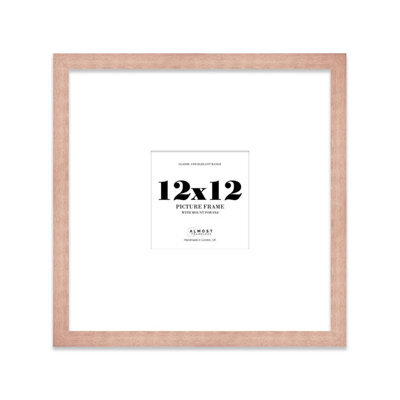 "12X12"" Bronze Picture Frame - 12X12"" Square Frame With 8X8"" Mount For 12X12""/8X8"" Pictures Art Deco Style Room Decor, 1 Pack" - image 1