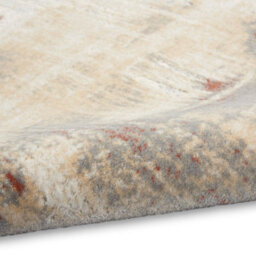 Grey Rust Abstract Modern Living Room Bedroom & Dining Room Rug-69 X 221Cm (Runner) - thumbnail 4