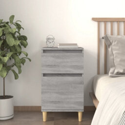 Berkfield Bedside Cabinet Grey Sonoma 40X35X70 Cm - thumbnail 1