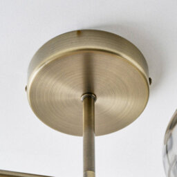 Pagazzi Lighting Pagazzi Tamara 4-Light Antique Brass Semi-Flush Ceiling Light - thumbnail 6