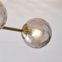 Pagazzi Lighting Pagazzi Tamara 4-Light Antique Brass Semi-Flush Ceiling Light - thumbnail 3