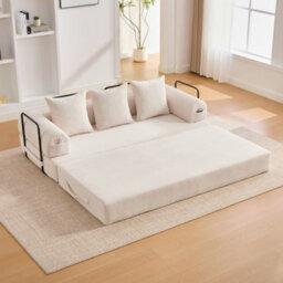 Matteo Modular Sofa In Beige Corduroy - thumbnail 9