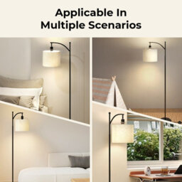 Emitto Standing Floor Lamp With Led Light Remote Foot Switch For Living Room - thumbnail 8
