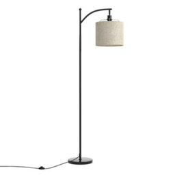 Emitto Standing Floor Lamp With Led Light Remote Foot Switch For Living Room - thumbnail 2