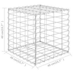 Berkfield Cube Gabion Raised Bed Steel Wire 40X40X40 Cm - thumbnail 5