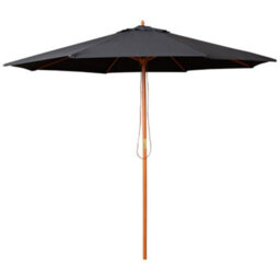 Samuel Alexander 2.7M Outdoor Wooden Garden Parasol Sun Shade With Carry Bag In Black - thumbnail 9