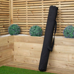 Samuel Alexander 2.7M Outdoor Wooden Garden Parasol Sun Shade With Carry Bag In Black - thumbnail 3