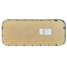 Agenzia 14 Large Black Curved Metal Frame Full Length Wall Mirror 156.5 X 65.5Cm - thumbnail 7