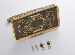 Pepte Toilet Roll Holder With Phone Shelf Wall Mounted High Quality Antique Brass - thumbnail 7