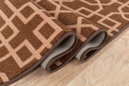 Smart Living Heavy Duty Machine Washable Runner For Hallway, Kitchen Non Slip Floor Mats, Door Mat 67Cm X 220Cm - Brown Beige - thumbnail 3