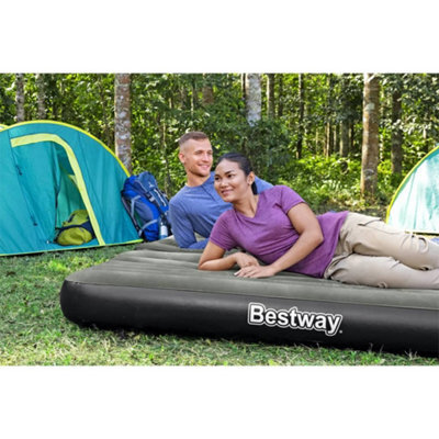 Walplus 3-In-1 Inflatable Airbed Black And Grey 188X99X25 Cm - image 1