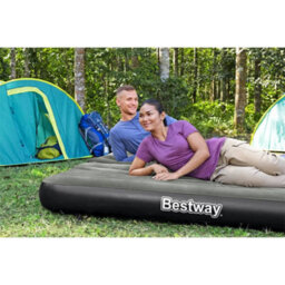 Walplus 3-In-1 Inflatable Airbed Black And Grey 188X99X25 Cm - thumbnail 1