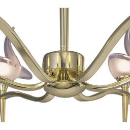 Luminosa Lighting Luminosa Viena Semi Flush Round 6 Light G9, Polished Brass - thumbnail 4