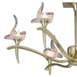 Luminosa Lighting Luminosa Viena Semi Flush Round 6 Light G9, Polished Brass - thumbnail 5