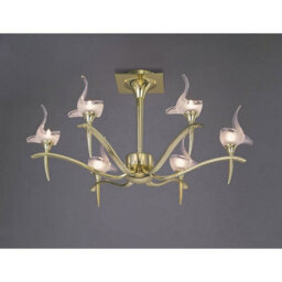 Luminosa Lighting Luminosa Viena Semi Flush Round 6 Light G9, Polished Brass - thumbnail 2
